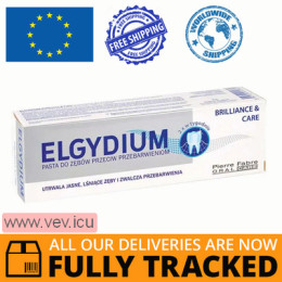 Elgydium Brilliance & Care, toothpaste against discoloration, 30 ml — Made in Poland — Free Delivery