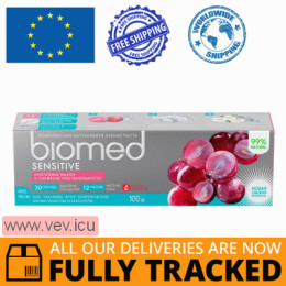 Biomed Sensitive, restorative toothpaste, fluoride-free, 100 g — Made in Russia — Free Delivery