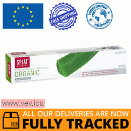 Splat Organic, toothpaste without fluoride, mint and tea tree, 75 ml — Made in Russia — Free Delivery