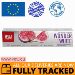 Splat, Toothpaste, Wonder White, Fluoride Free, 75 ml— Made in Russia — Free Delivery