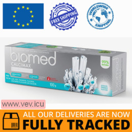 Biomed Calcimax, strengthening toothpaste, fluoride-free, 100 g— Made in Russia — Free Delivery