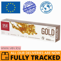 Splat Special Gold whitening toothpaste 75 ml — Made in Russia — Free Delivery