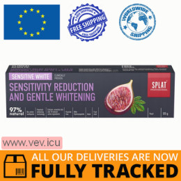 Splat Professional Sensitive White, toothpaste without fluoride, 125 g — Made in Russia — Free Delivery