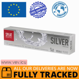 Splat Special Silver Toothpaste without fluoride 75 ml — Made in Russia — Free Delivery