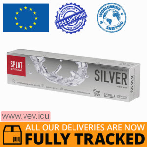 Splat Special Silver Toothpaste without fluoride 75 ml — Made in Russia — Free Delivery