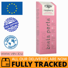 Biała Perła Natural Raspberry, whitening toothpaste, fluoride free, 75 ml — Made in Poland — Free Delivery