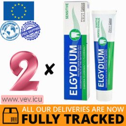 Elgydium Sensitive, sensitive toothpaste, 2p x 75 ml — Made in Poland — Free Delivery