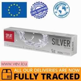 Splat Special Silver Toothpaste without fluoride 75 ml — Made in Russia — Free Delivery