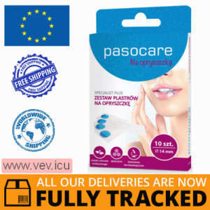 Pasocare Specialist Plus,herpes patches, 14 mm, 10pcs — Made in Poland — Free Delivery