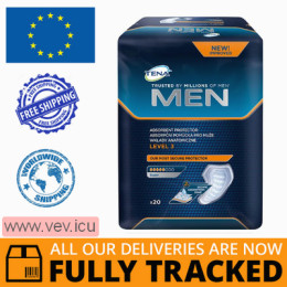 Tena Men, urological inserts, Super, 20 pieces — Made in Poland — Free Delivery