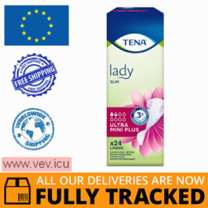 Tena Lady Slim, urological inserts, Ultra Mini Plus, 24 pieces — Made in Poland — Free Delivery Tena Lady Slim, urological inserts, Ultra Mini Plus, 24 pieces — Made in Poland — Free Delivery