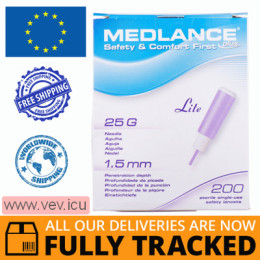 Medlance Plus Lite, Lancet (scarifier) automatic 200 pcs — Made in Poland — Free Delivery