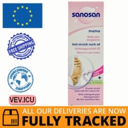 Sanosan Mama, Oil for stretch marks for pregnant women 100 ml — Made in Germany — Free Delivery