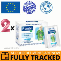 2 x PRENALEN 14 SACHETS - MADE IN POLAND - FREE SHIPPING 