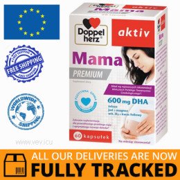 DOPPELHERZ AKTIV MOM PREMIUM 60 CAPS — MADE IN GERMANY — FREE SHIPPING