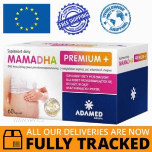MamaDHA PREMIUM+ 60 CAPS - MADE IN POLAND - FREE SHIPPING 