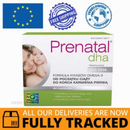 PRENATAL DHA 60 CAPS — MADE IN POLAND — FREE SHIPPING