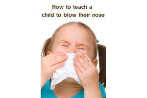 How to teach a child to blow their nose